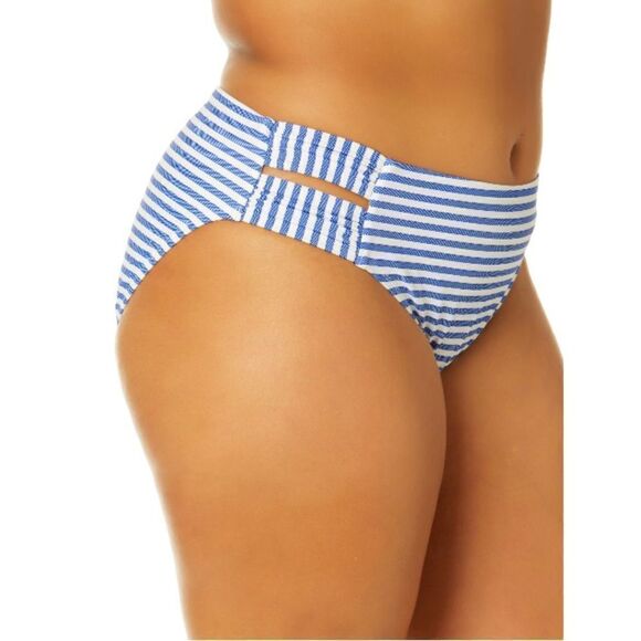 Womens Tie Front Top,Cutout Bottoms 2-Piece Bikini Swimsuit Bathing Suit Size 3X - Picture 10 of 10